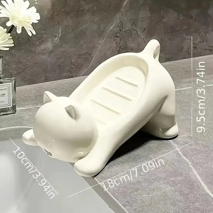 Cute Cartoon Cat for Bathroom Soap Holder