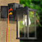Porch Light With GFCI Outlet Outdoor Lighting