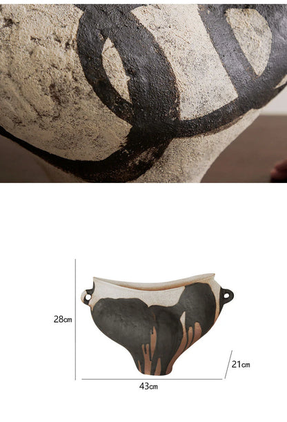 Ceramics Vase Room Decor Table Flowerpots Decoration