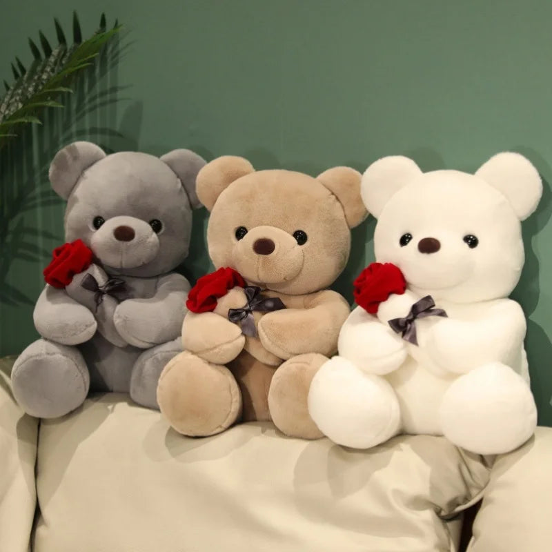 Teddy Bear with Rose for Mother's Day