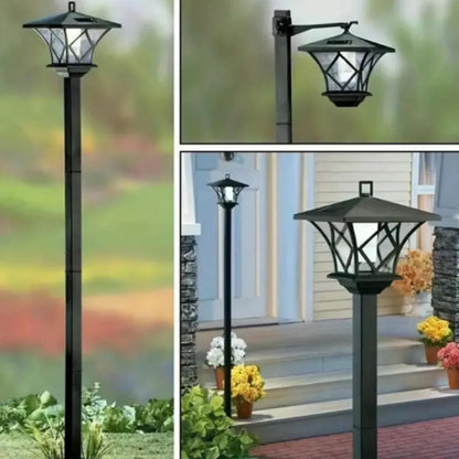 Outdoor Solar Lamp Post Lighting, Aluminum