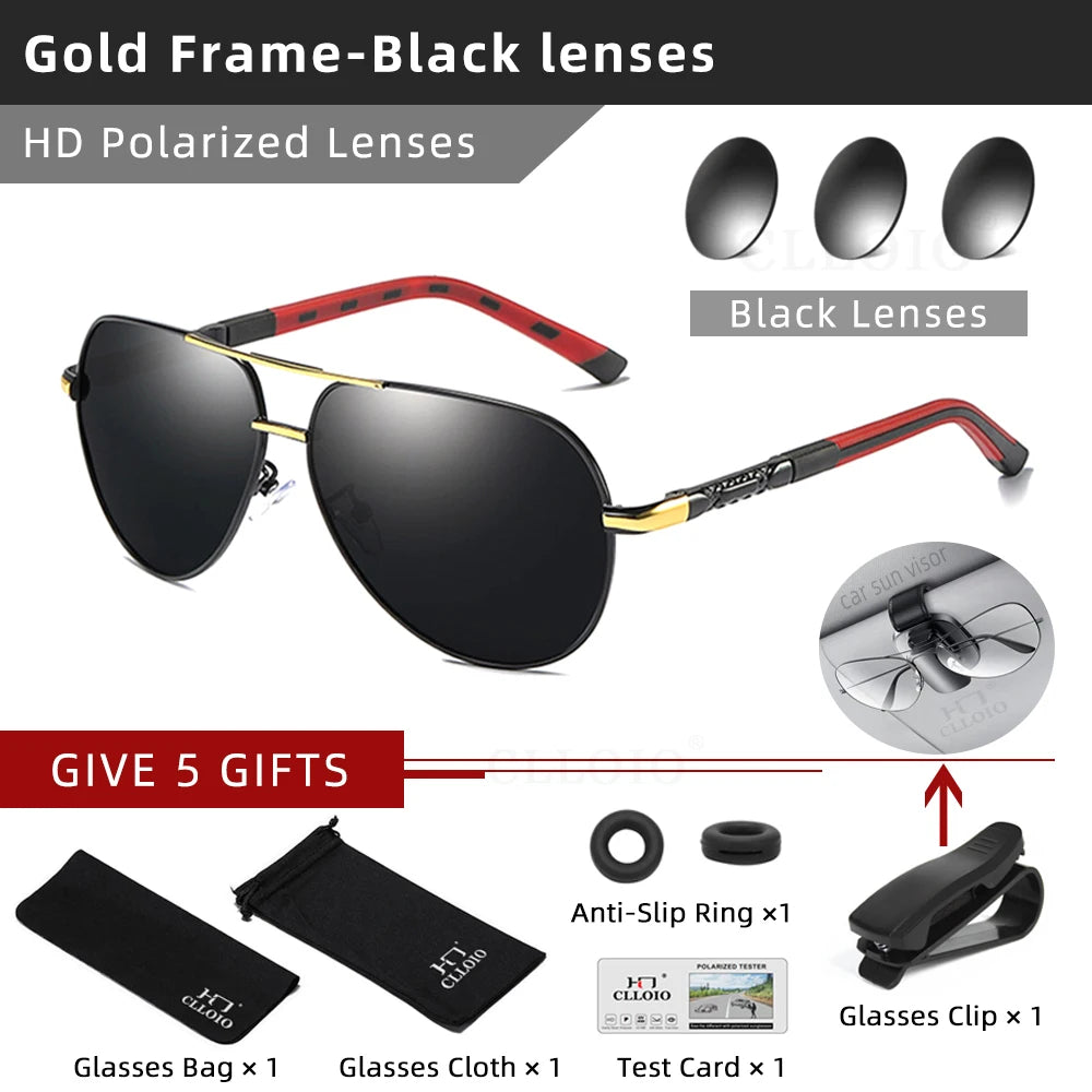 Unisex Classic Polarized Designer Vintage Sunglasses