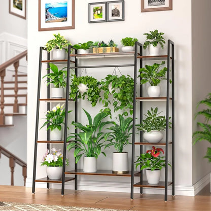 Indoor Stand with Grow Lights, 6 Tiered