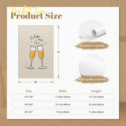 Home Decor Wall Art Champaigne