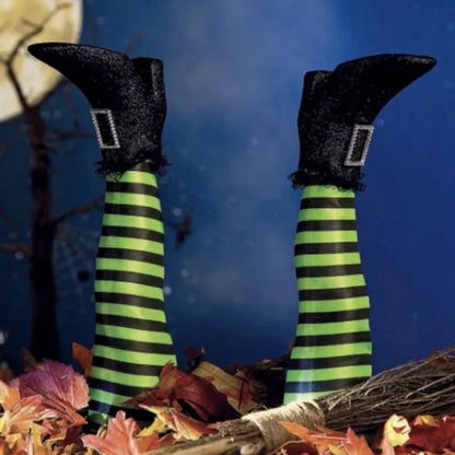 Halloween Upside Down Evil Witch Legs Props