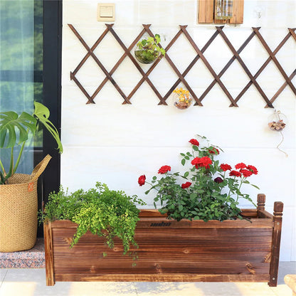 Wooden Raised Flower Bed Indoor Outdoor