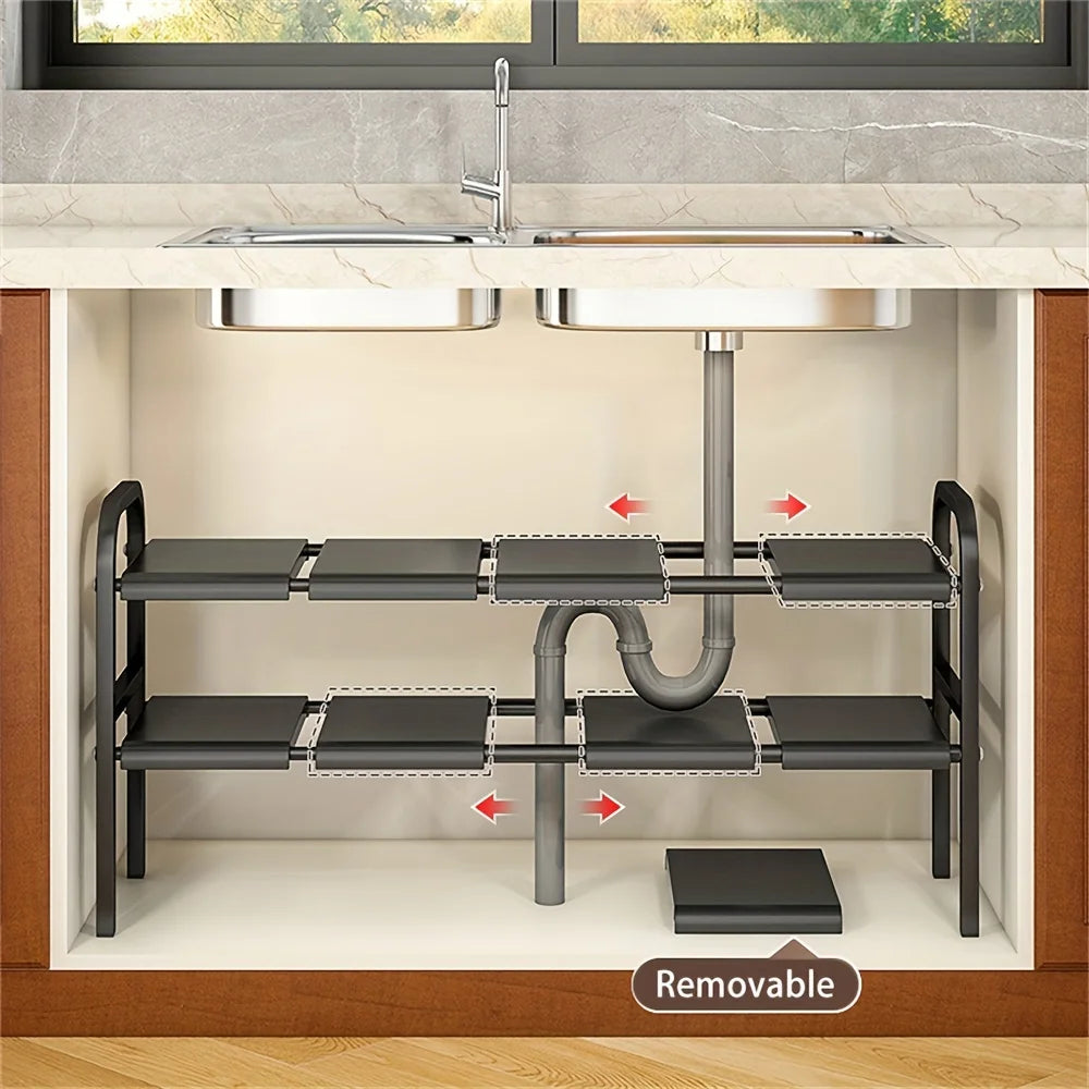 Multi-Use Kitchen Under Sink Organizer Expandable