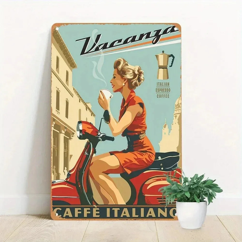 Espresso Vintage Italian Coffee Heritage Wall Art