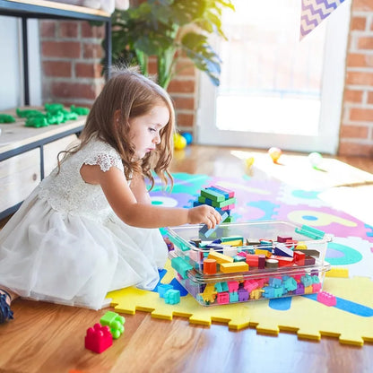 6 Qt Clear Plastic Storage Bins & Lids