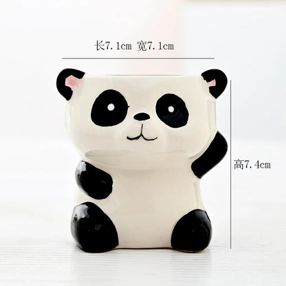 Cartoon Animal Ceramic Flower Pot Table Display