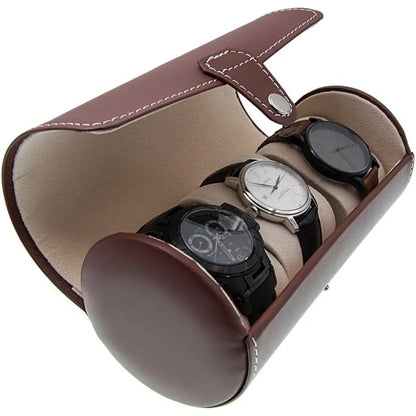 Travel Watch Organizer Watches Case Leatherette Roll
