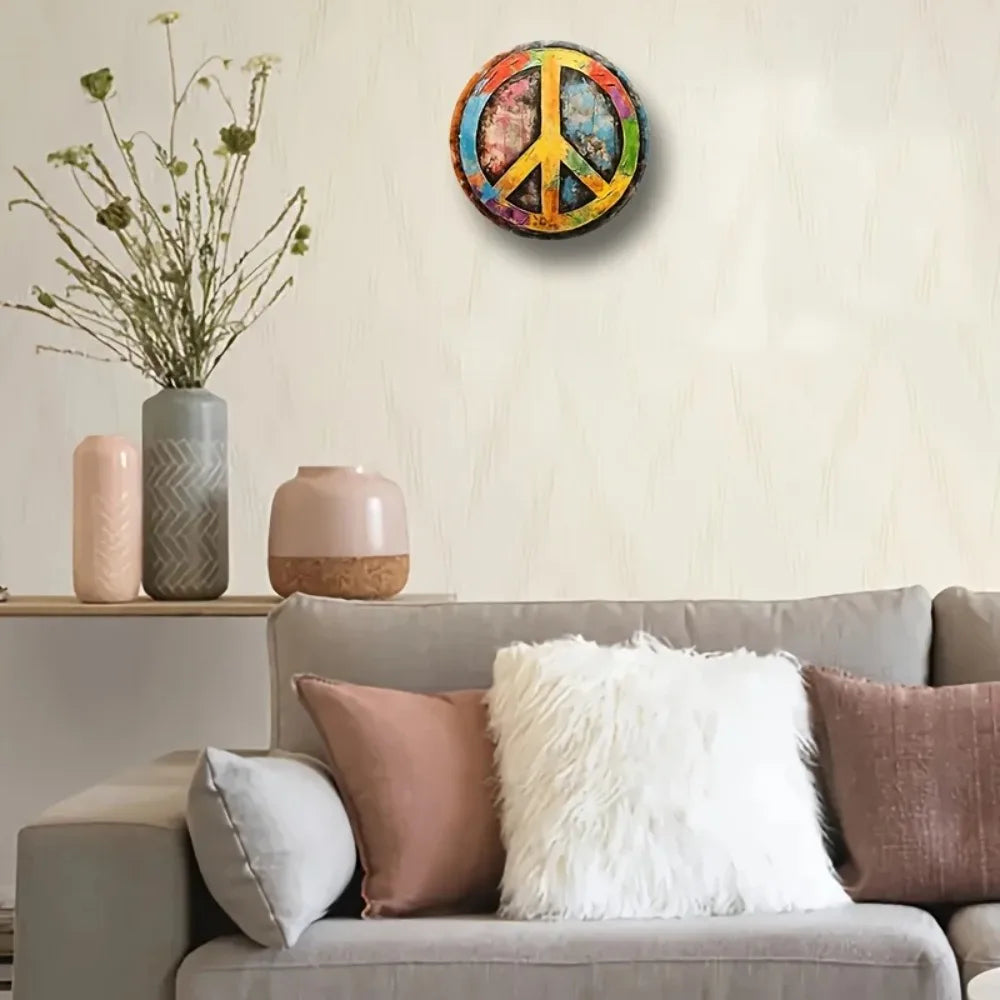 Peace Sign Vintage Hippie Standoff Art