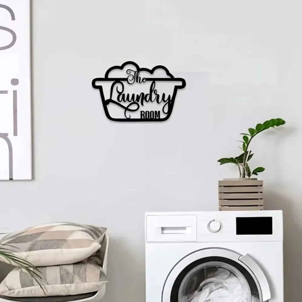 Metal Laundry Room Sign Ideal for Crafting