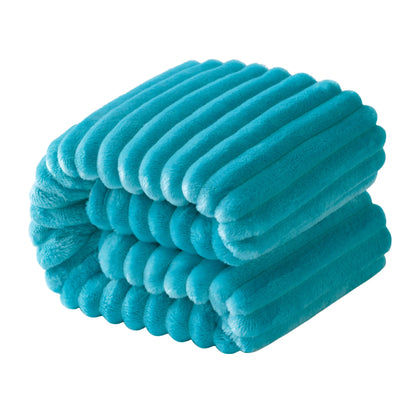 Plush Flannel Fleece Blanket, Soft Lightweight Fuzzy