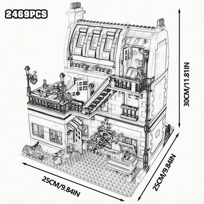 Downtown Street View House Model Building Blocks
