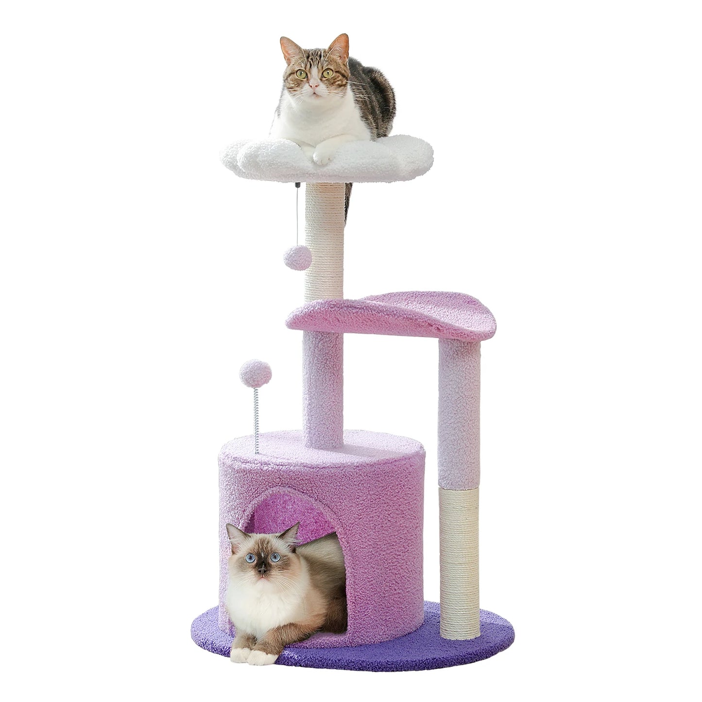 Small Flower Cat Tree for Indoor Cats