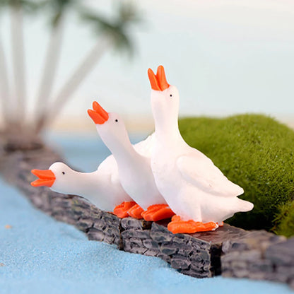 3Pcs Miniature Goosey DIY Landscape Garden