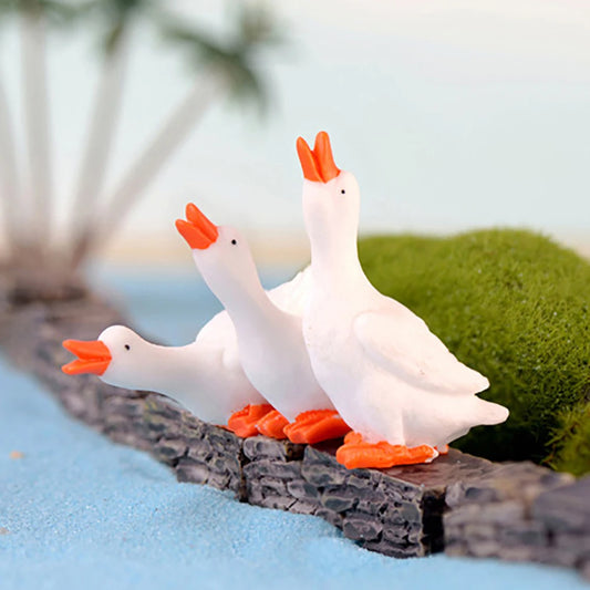 3Pcs Miniature Goosey DIY Landscape Garden