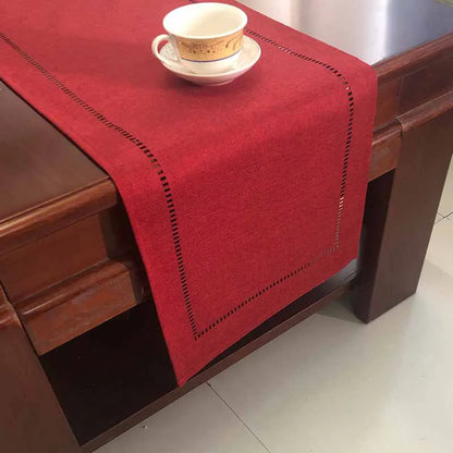 Decorative Linen Table Runner for Holiday Decor