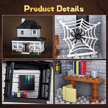 Lighted Monster Haunted House Building Blocks Set