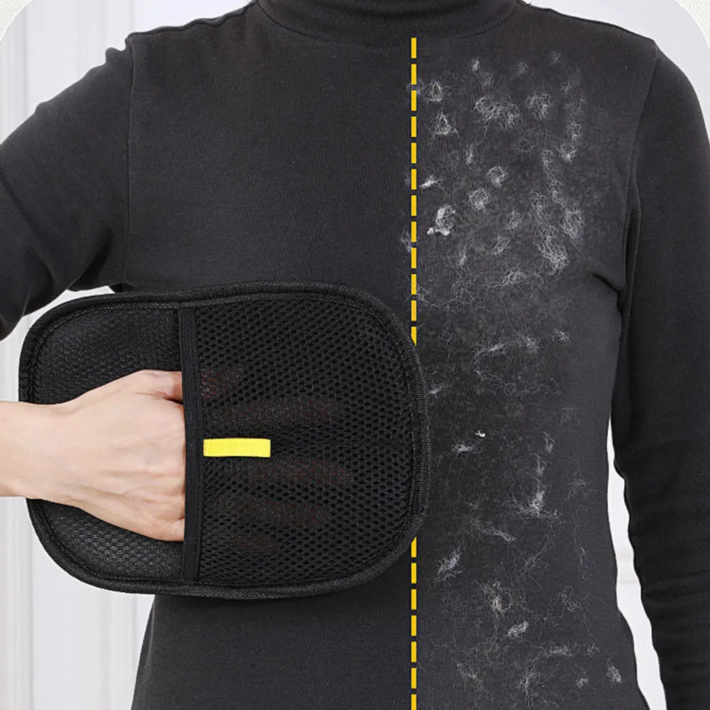 Pet Hair Grooming Gloves, Removes Brush