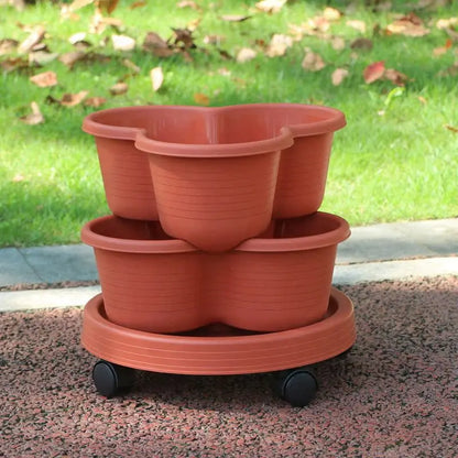 Vegetable Plastic Pot Balcony Strawberry Potted Plant