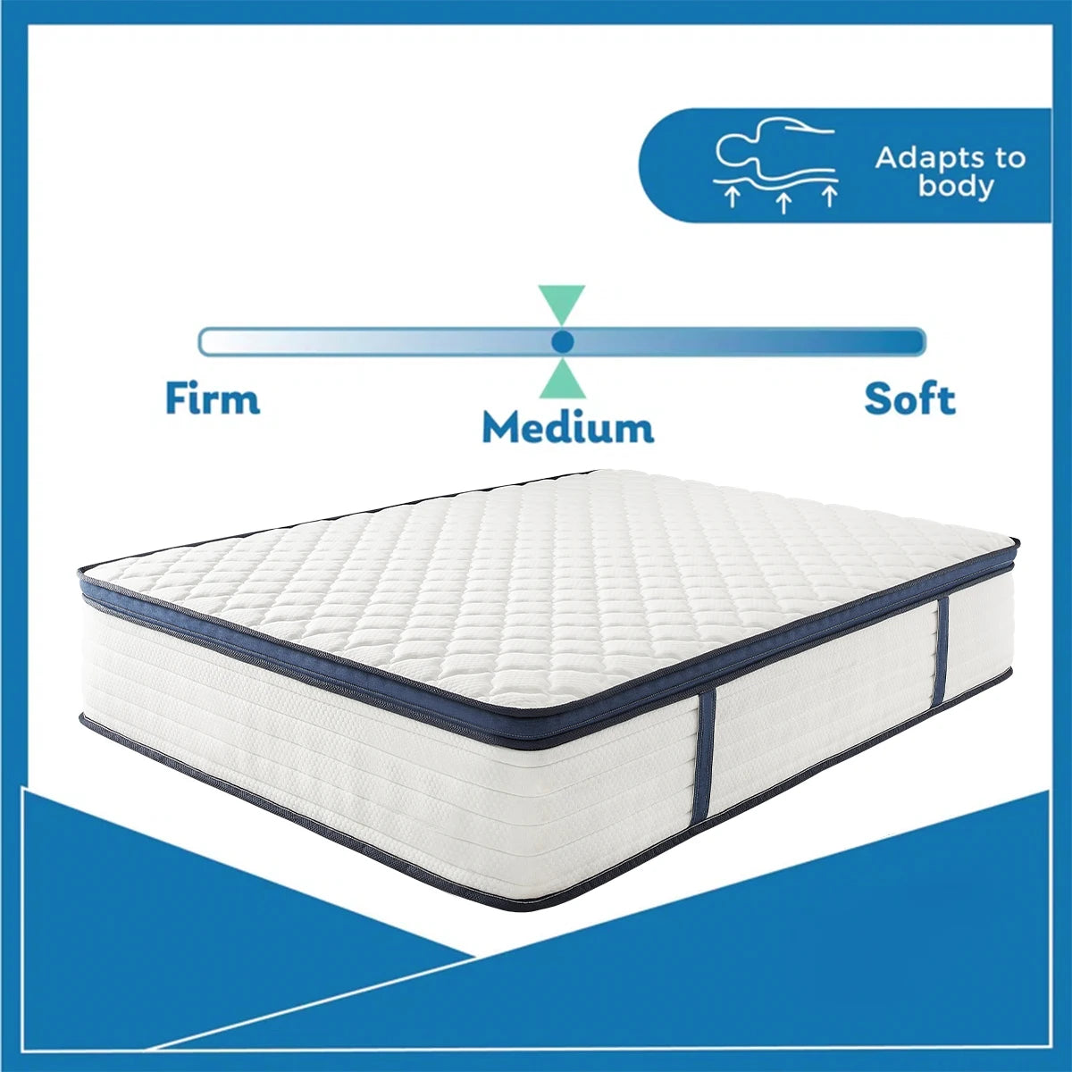 Queen Size Mattress Gel Memory Foam Hybrid
