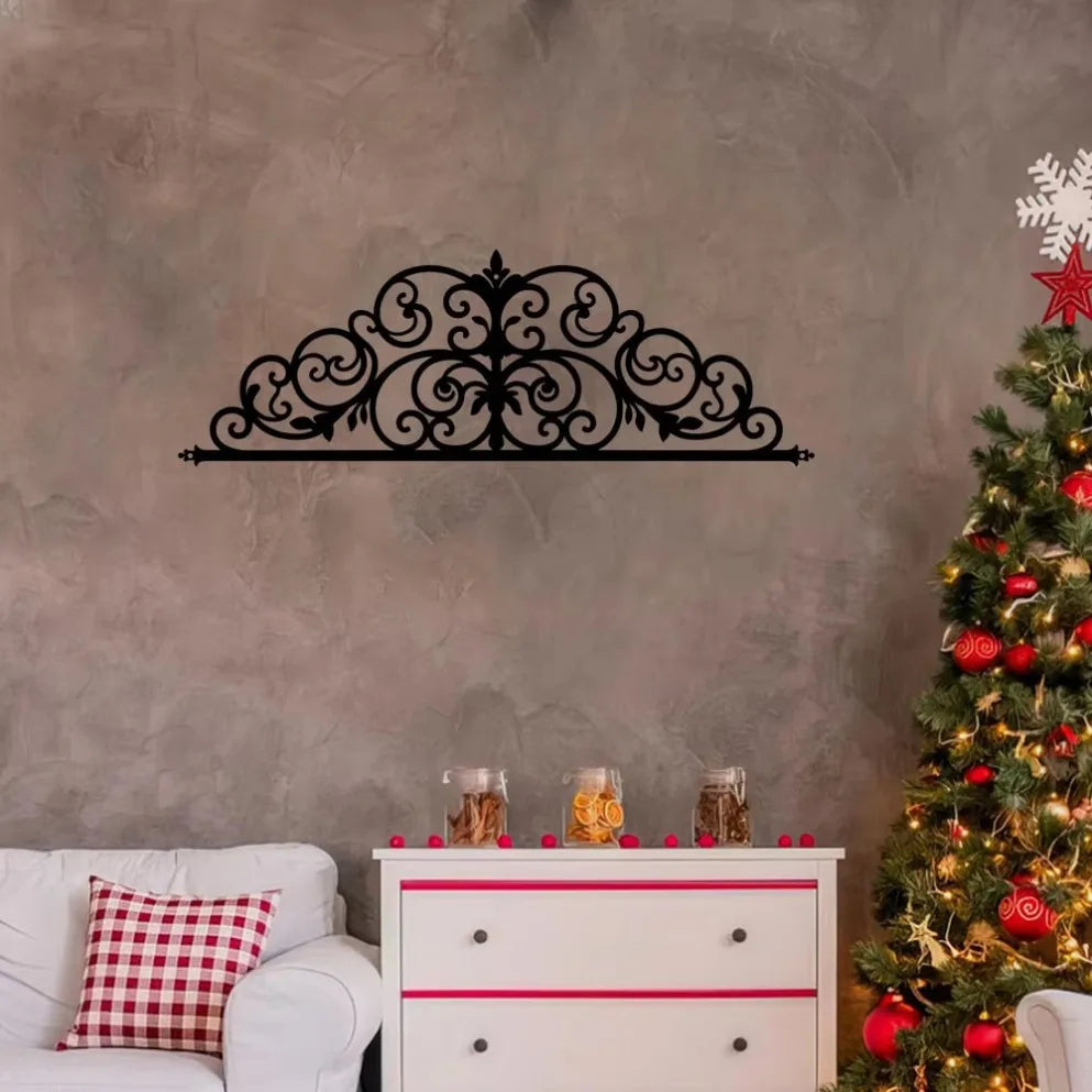 Elevator Door Floral Inspired Metal Door Crown