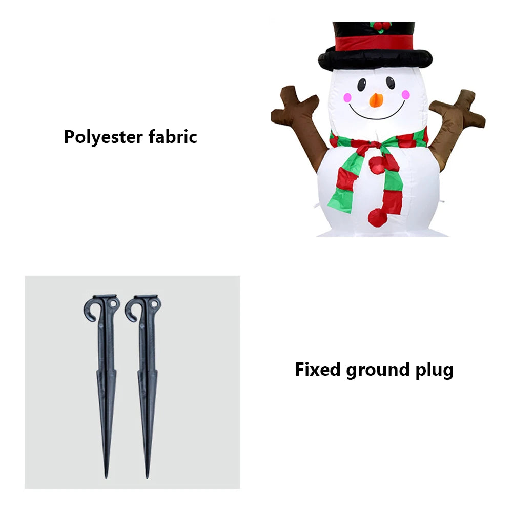 Inflatable Illuminated Snowman Ornament with LED Light