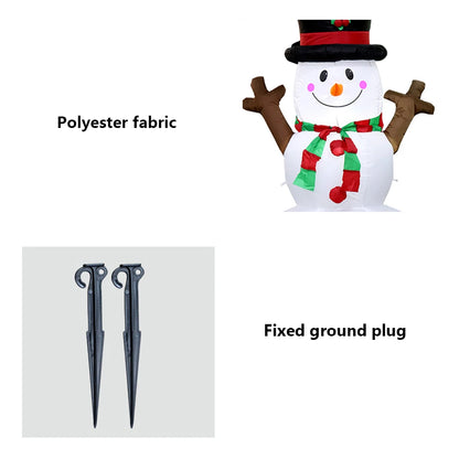 Inflatable Illuminated Snowman Ornament with LED Light