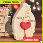 Personalized Custom Bear Family Wooden Puzzle Figurines
