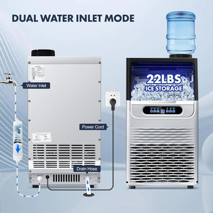 Tap or Barreled Water Ice Maker Machine