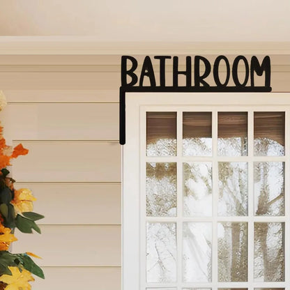 Wall-Mounted Bathroom Sign Decorative Graphic