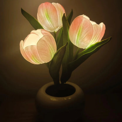 Led Simulation Tulip Night Light Fake Flower