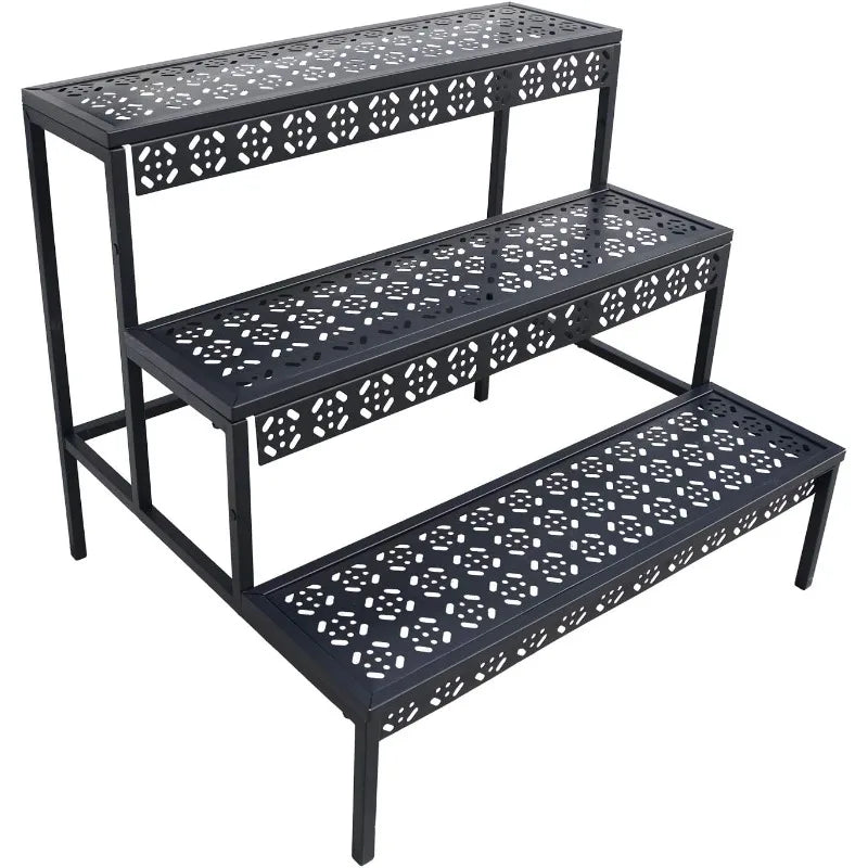 3 Tier Stair Large Metal Plant Stand