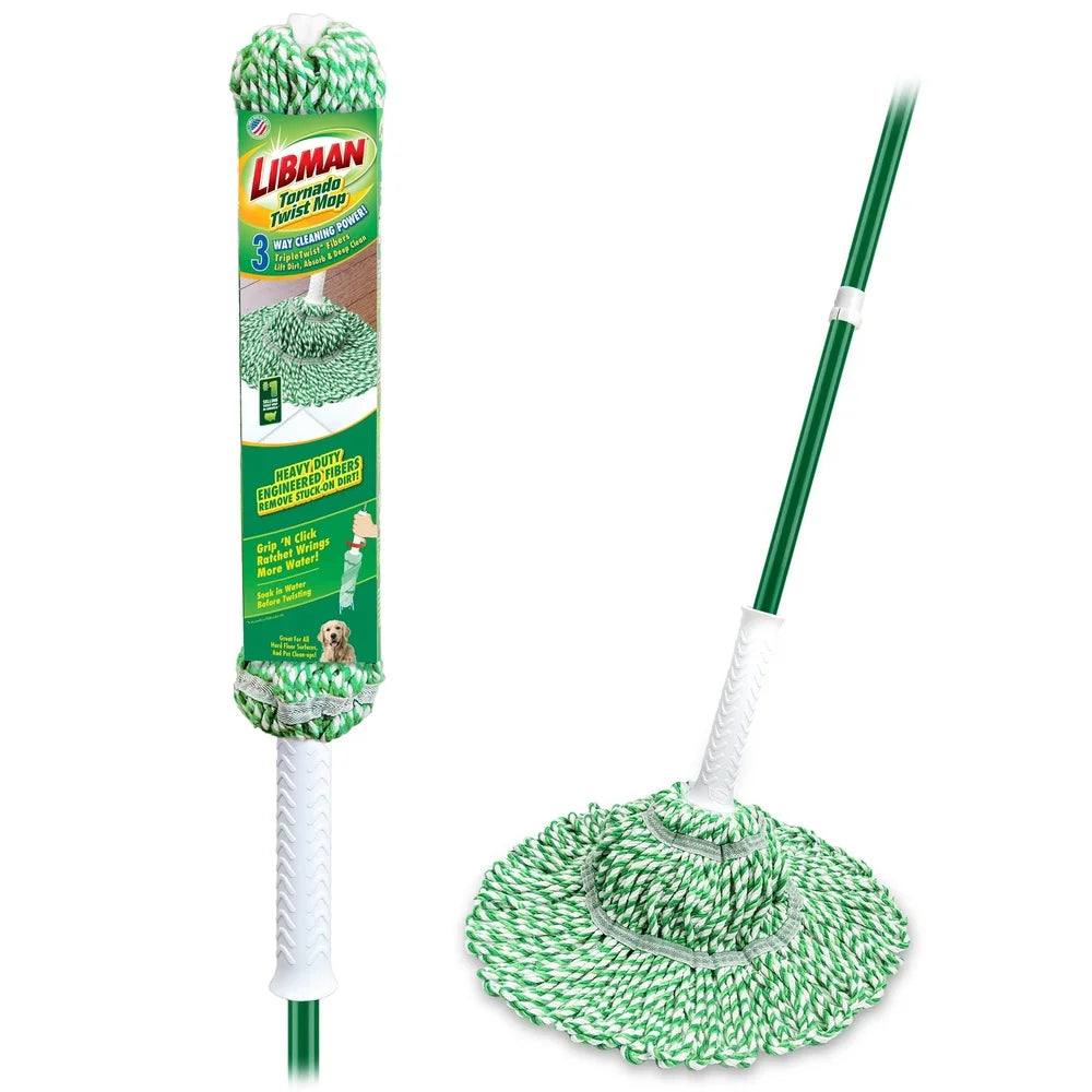 Heavy Duty Tornado Twist Mop Cotton Blend