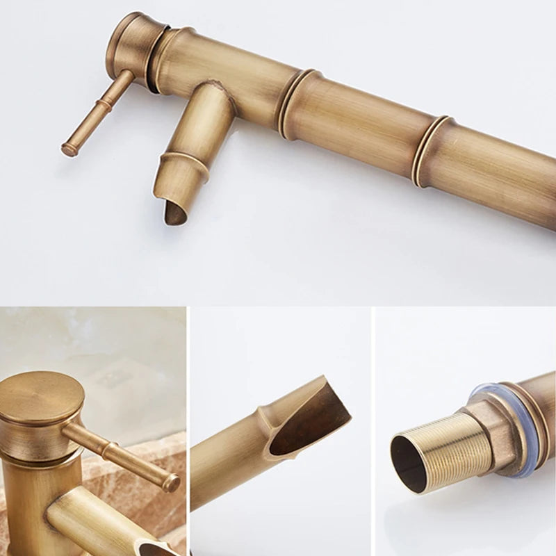 Two Tap Tall/Short Bamboo H/C Water