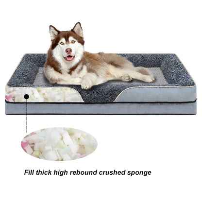 An oversized dog/cat bed removable washable