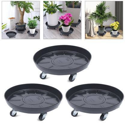 3pcs Black Heavy Duty Iron Plant Stand