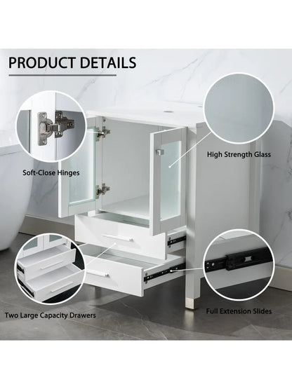 Bathroom Vanity with Sink Combo & Main Cabinet