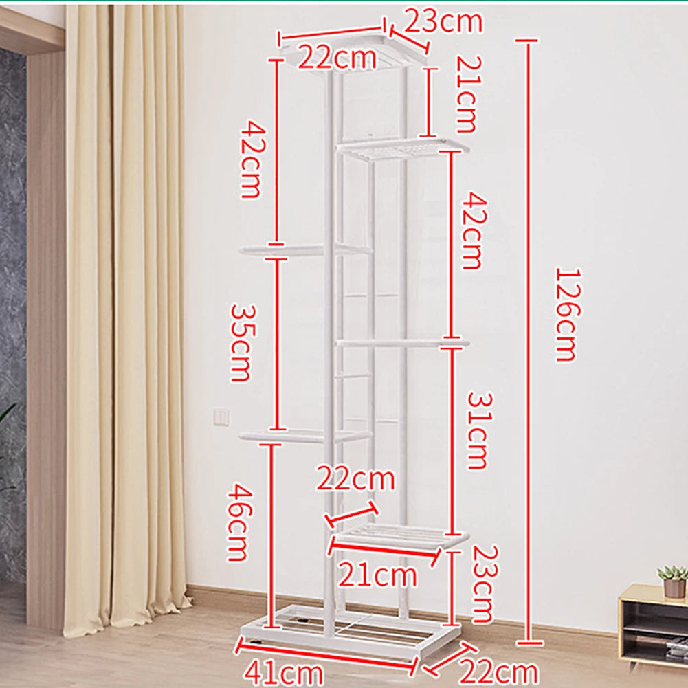 7 Tier Plant Stand Indoor Outdoor Multi-Purpose