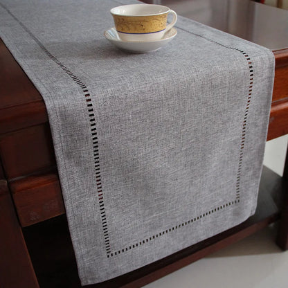 Decorative Linen Table Runner for Holiday Decor