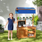 Mud Kitchen Adjustable Canopy, Kids Potting Bench