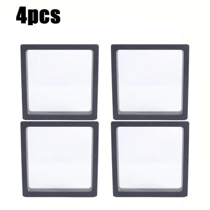 Clear Plastic Jewel Display Box Floating Showcase