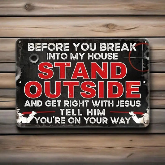 Wall Art Classic Humor Decor No Trespassing