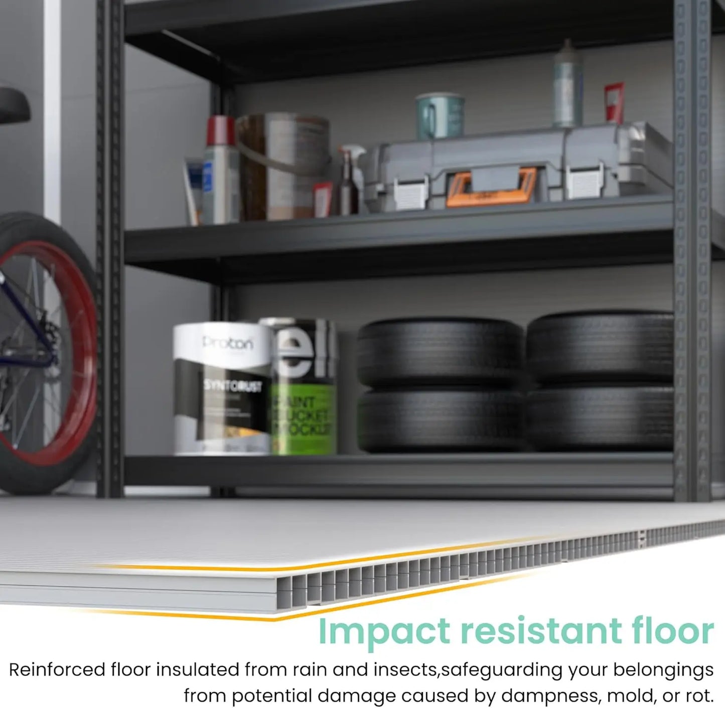 Outdoor Resin Plastic Garden Storage 6''x4.5"x6'