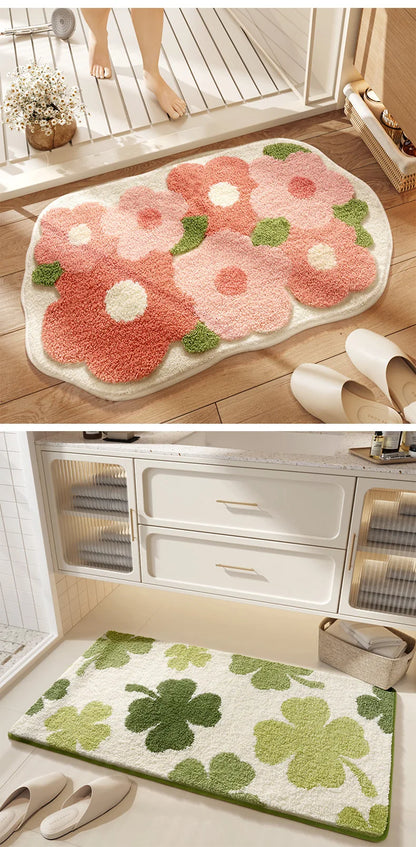 Bathroom Mat, Absorbent Anti Slip, Dirt Resistant