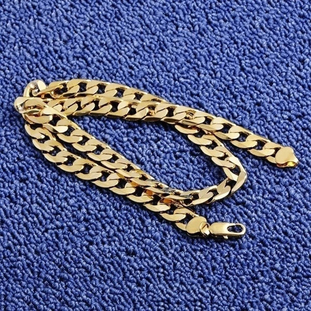 Men 18K Gold Cuban Chain Fashion Necklace
