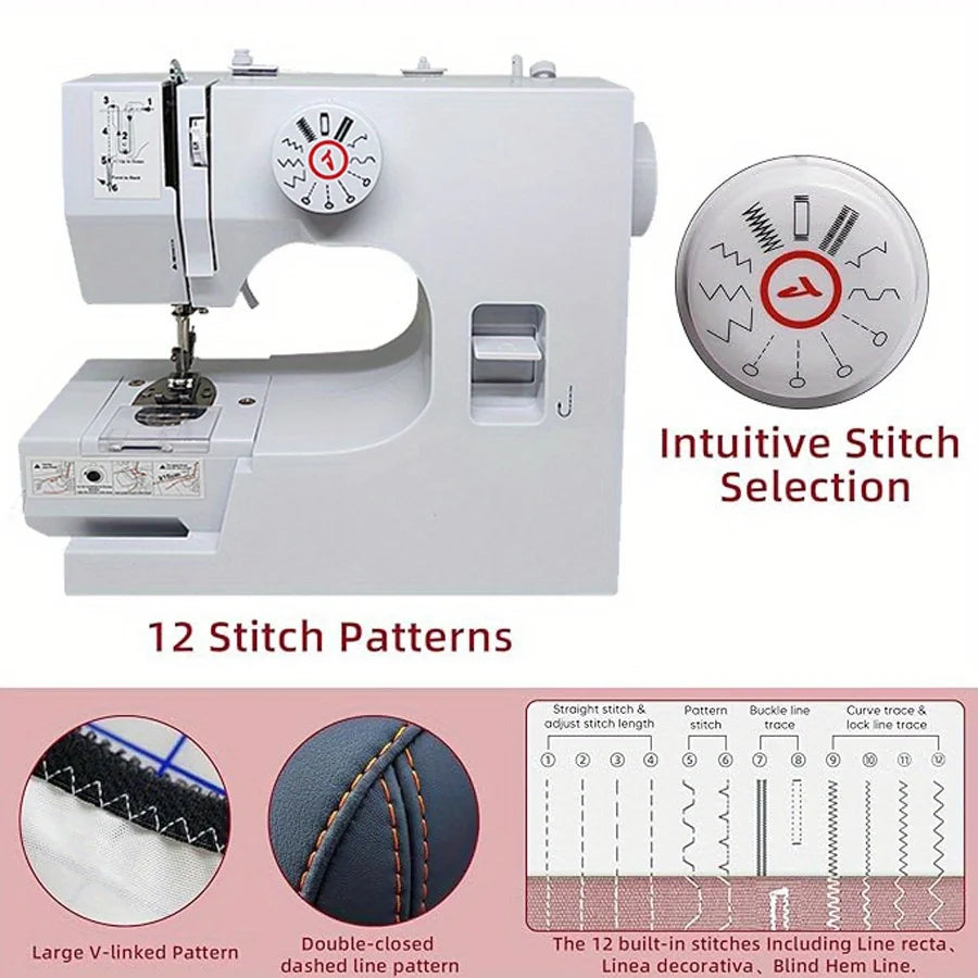 Mini Electric Sewing Machine and Sewing Kit