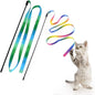 Interactive Cat Rainbow Stick Toy, Teasing String
